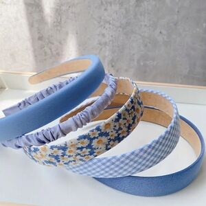 Women's Headband Set 5pc Blue